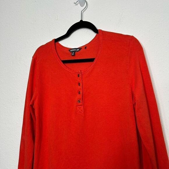 Toad & Co Women’s Orange Long Sleeve Thermal Dress Pockets Size M - Picture 2 of 14
